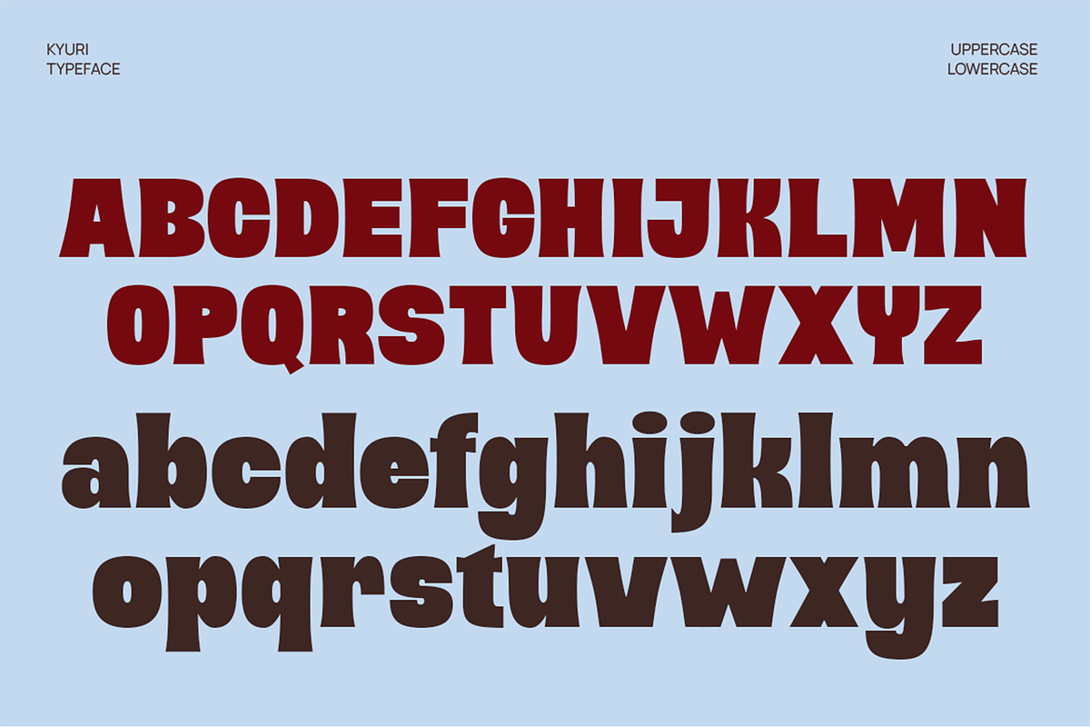 Kyuri - Bold Display Font, a Sans Serif Font by Pekotype (Photo 3 of 15)