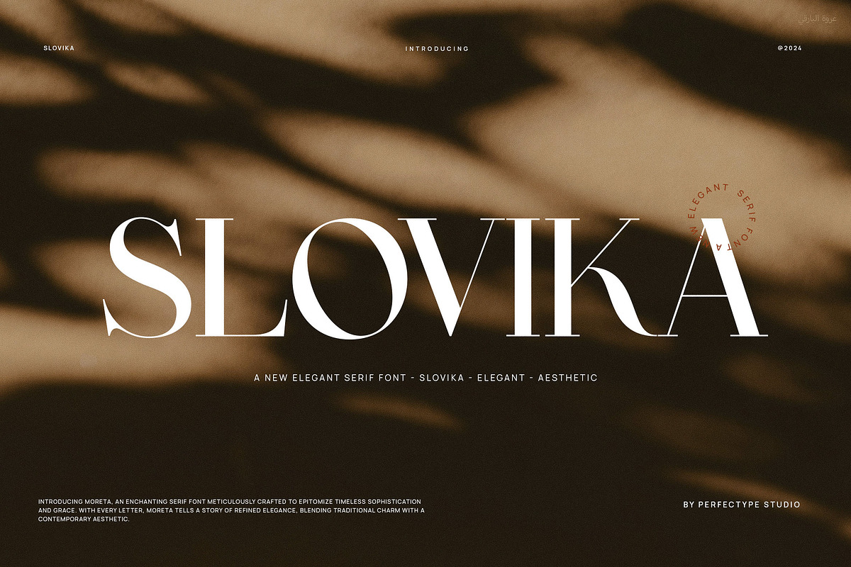 Slovika Elegant Serif Font, a Serif Font by Perfectype (Photo 1 of 6)