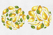 Juice pears. Watercolor collection, a Decorative Illustration by Maria's little shop (Thumbnail 3 of 11)