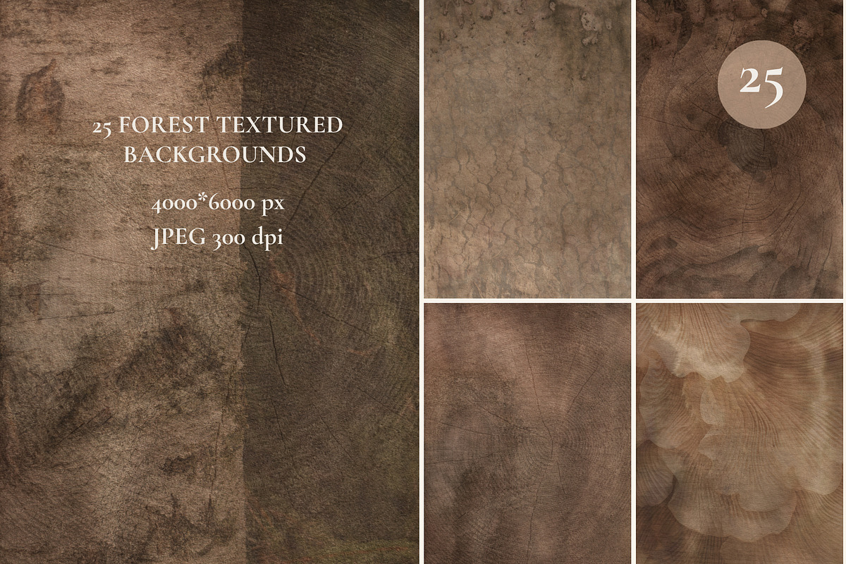 FOREST Organic Textures Backgrounds, a Background Graphic by Alisovna (Photo 4 of 12)