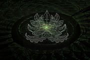 5 Black & White Maori Lotuses, a Pattern Graphic by Natsuhisui (Thumbnail 3 of 5)
