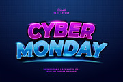Text Effect Cyber Monday, a Brushes & More by Navy Graphic (Thumbnail 1 of 2)