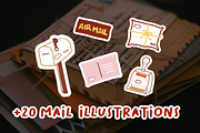 20+ Mail Illustration Set, an Object Illustration by The Journey Atelier (Thumbnail 2 of 9)