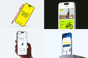 Premium iPhone Screen Mockup Bundle, an iPhone Mockup by graphypix (Thumbnail 1 of 14)
