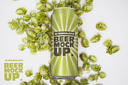 16oz Beer Can Mockup, a Packaging Mockup by SmartDesigns (Thumbnail 1 of 4)