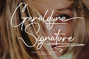 Geraldyne Signature, a Script Font by Sealoung (Thumbnail 1 of 18)