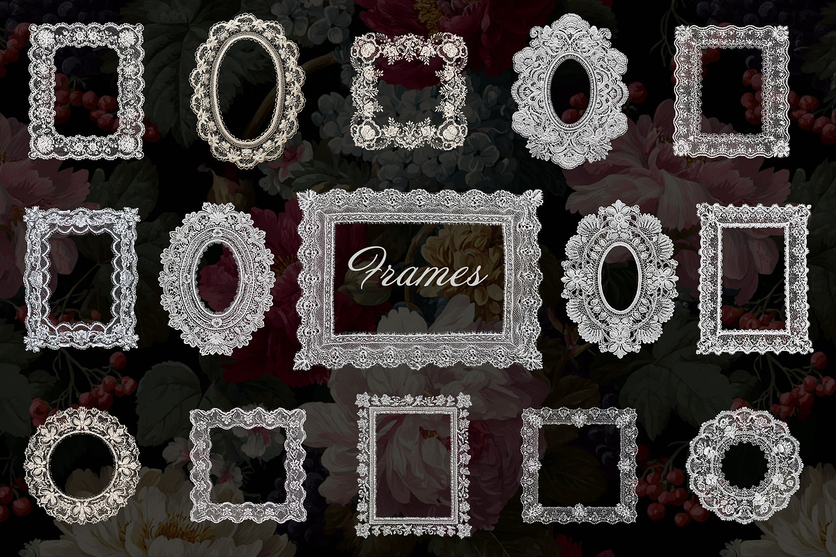 Vintage Lace Collection, an Object Graphic by NatalieArtShop (Photo 3 of 9)