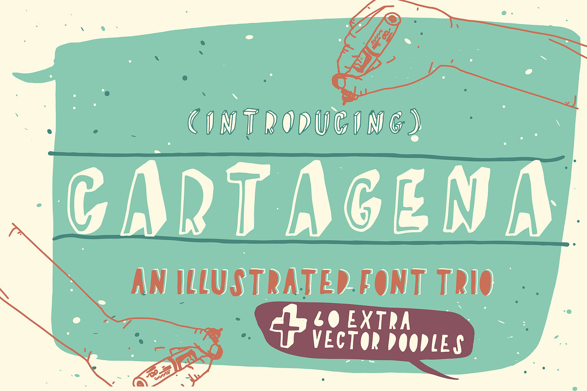 Cartagena Hand Drawn Font