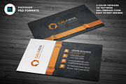 Modern Creative Business Cards, a Business Card Template by Galaxiya (Thumbnail 1 of 8)