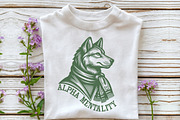 Retro Wolf Design with Swagger, an Illustration by Pixels.Craft (Thumbnail 7 of 7)