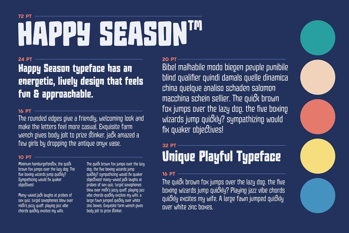 Happy Season Font Family, a Sans Serif Font by Asenbayu (Photo 12 of 14)