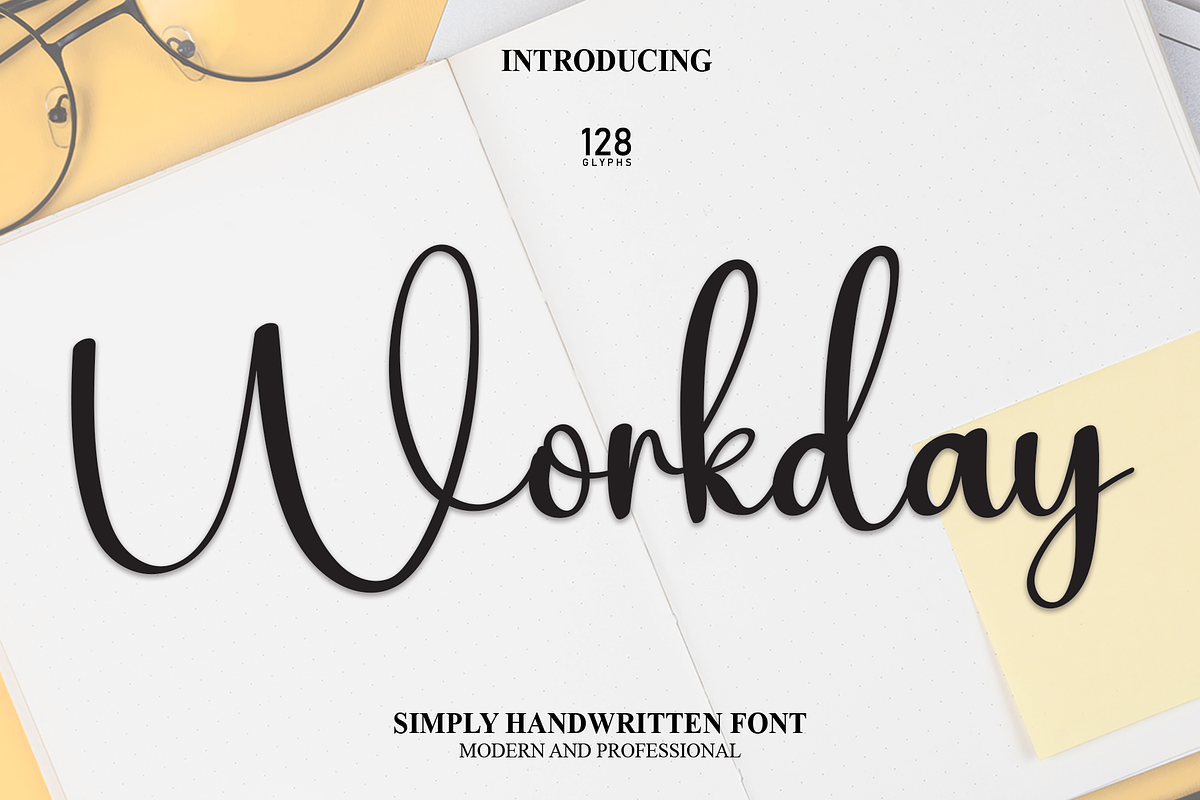 Workday | Script Font, a Script Font by Scratchones (Photo 1 of 8)