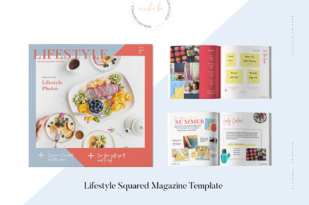 Lifestyle Squared Magazine Template, a Magazine Template by Creative Day