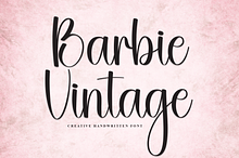 Barbie Vintage | Script Font