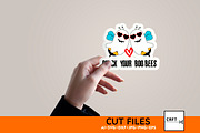 Halloween Boo Bees Bundle 10 Designs, an Illustration by LaserCutano (Thumbnail 5 of 8)