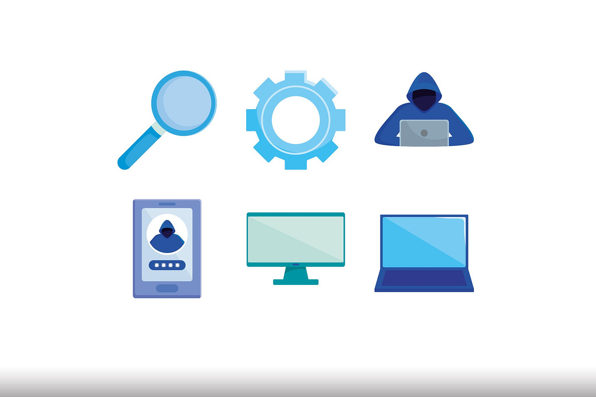 Digital Protection Illustration Set, an Object Illustration by studiogstock (Photo 4 of 4)