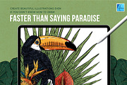 111 Tropical Stamps for Affinity, a Brush Add-On by Riveros Illustration (Thumbnail 5 of 13)