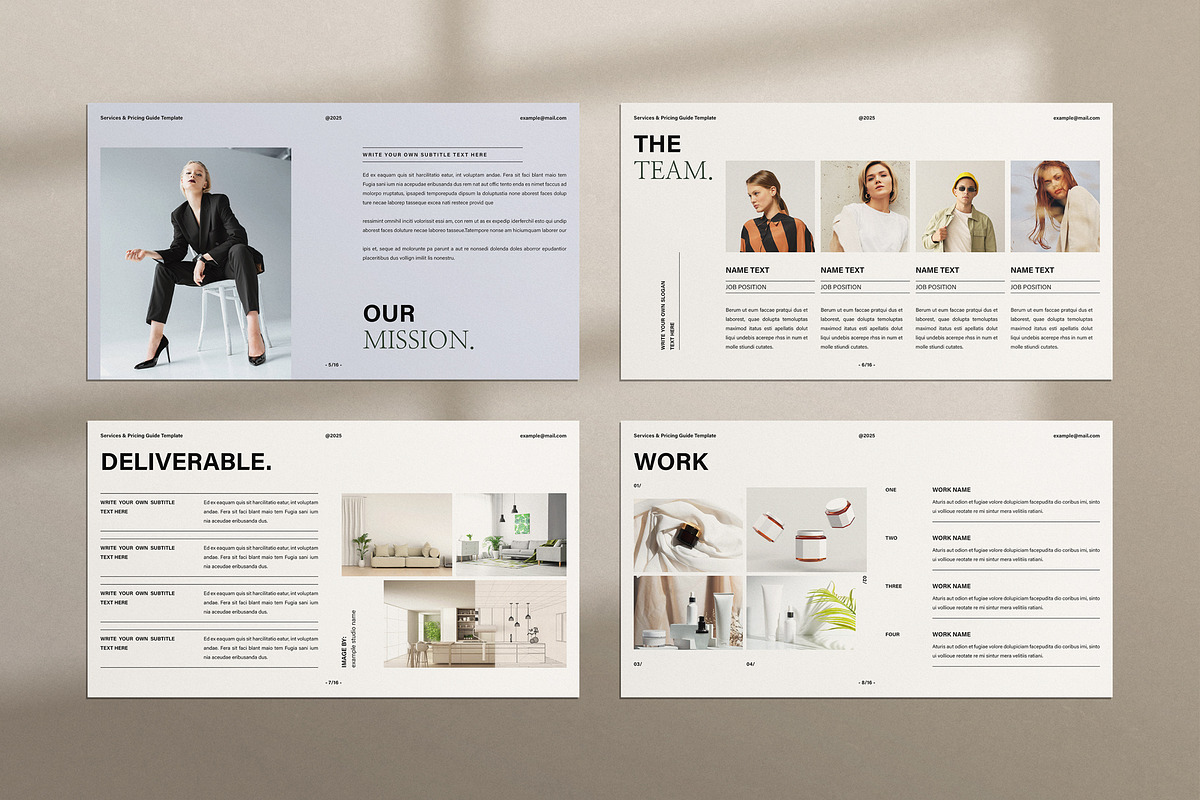 Services and Pricing Guide Template, a Presentation Template by TemplatesForest (Photo 3 of 5)