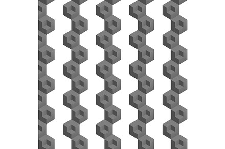 Vector illustration of 3d cubes