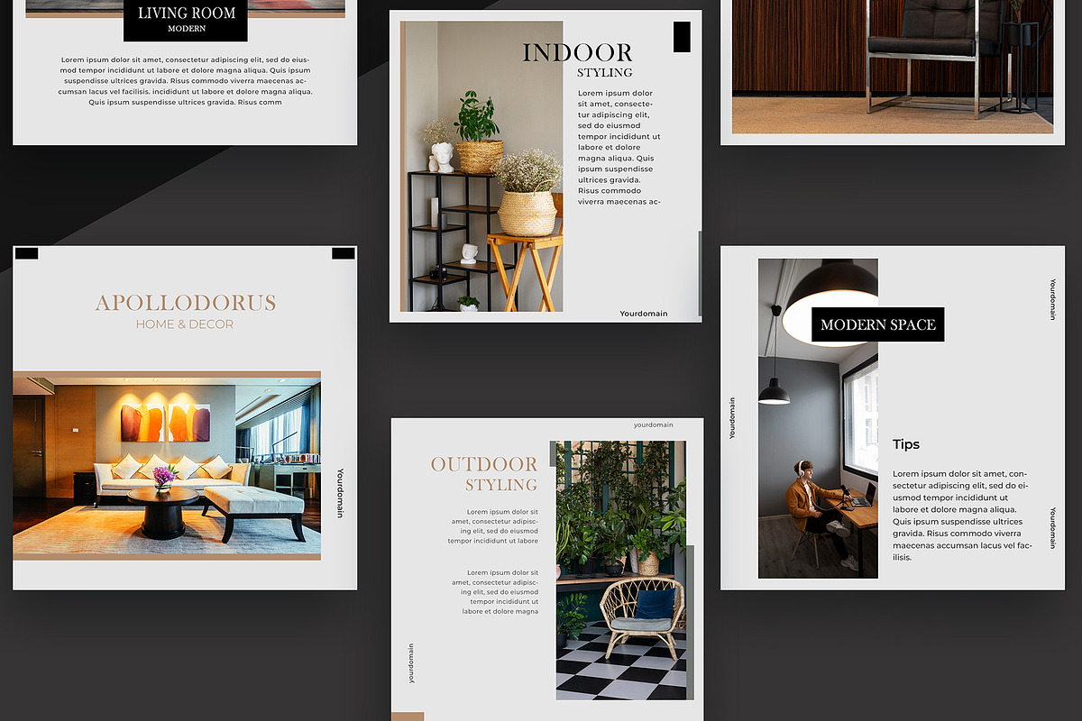 Interior & Decor - Social Media Kit, a Social Media Template by kamalrawat_gd (Photo 3 of 3)
