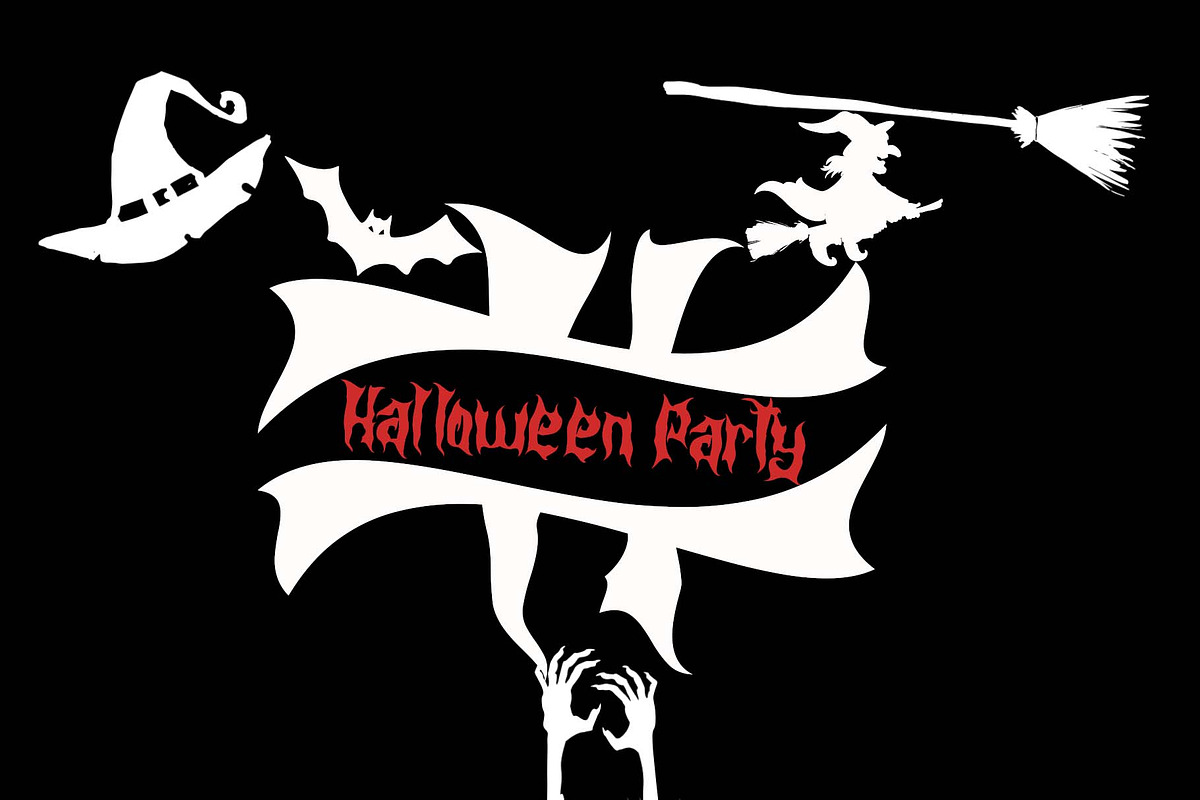 Dark Spooky Monogram, a Blackletter Font by Yoga Letter (Photo 2 of 7)