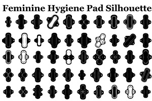 Feminine Hygiene Pad Silhouette, a Graphic by musafir_fashion