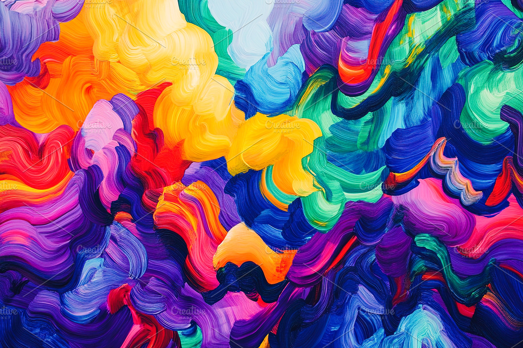 Abstract Colorful Paint Strokes, a Background Photo by Ales Munt