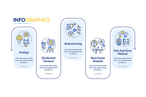 Problem solving tactics infographic