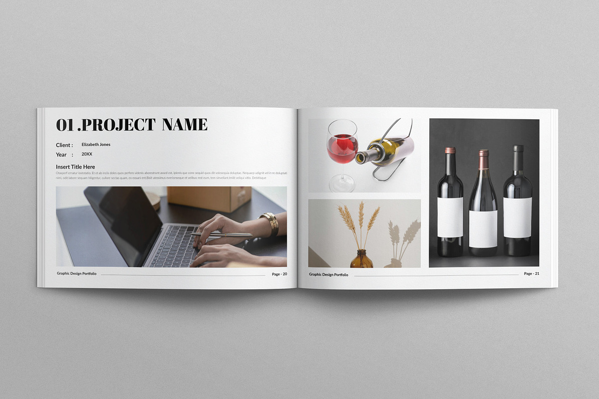 Graphic Design Portfolio Landscape, a Brochure Template by E-Type (Photo 8 of 12)