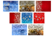 8 Snowflake christmas background, a Decorative Illustration by jelisua88 (Thumbnail 2 of 7)