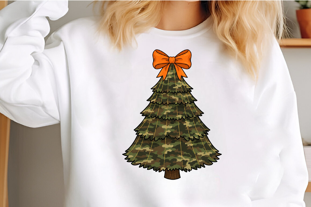 Coquette Camo Tree Glitter Christmas, an Illustration by Craft Nest (Photo 5 of 6)