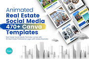 Instagram Real Estate Canva Template, a Social Media Template by Graphicspixel (Thumbnail 1 of 22)