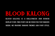 Blood Kalong - Halloween Horror Font, a Sans Serif Font by Iqsiart Studio (Thumbnail 4 of 7)