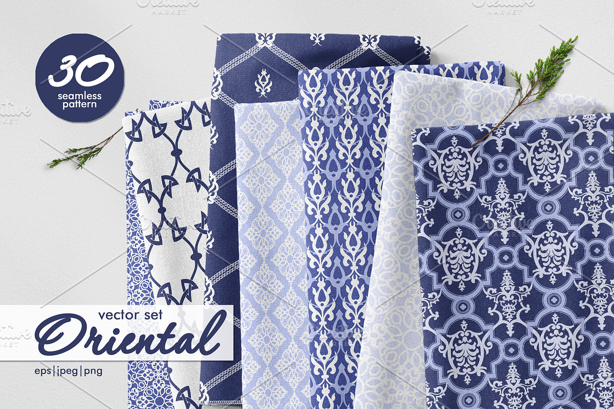 Oriental vector set, a Pattern Graphic by Sam2211 (Photo 1 of 10)