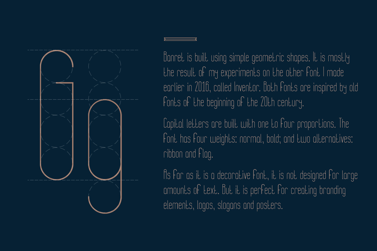 Banret. Font Family preview 4