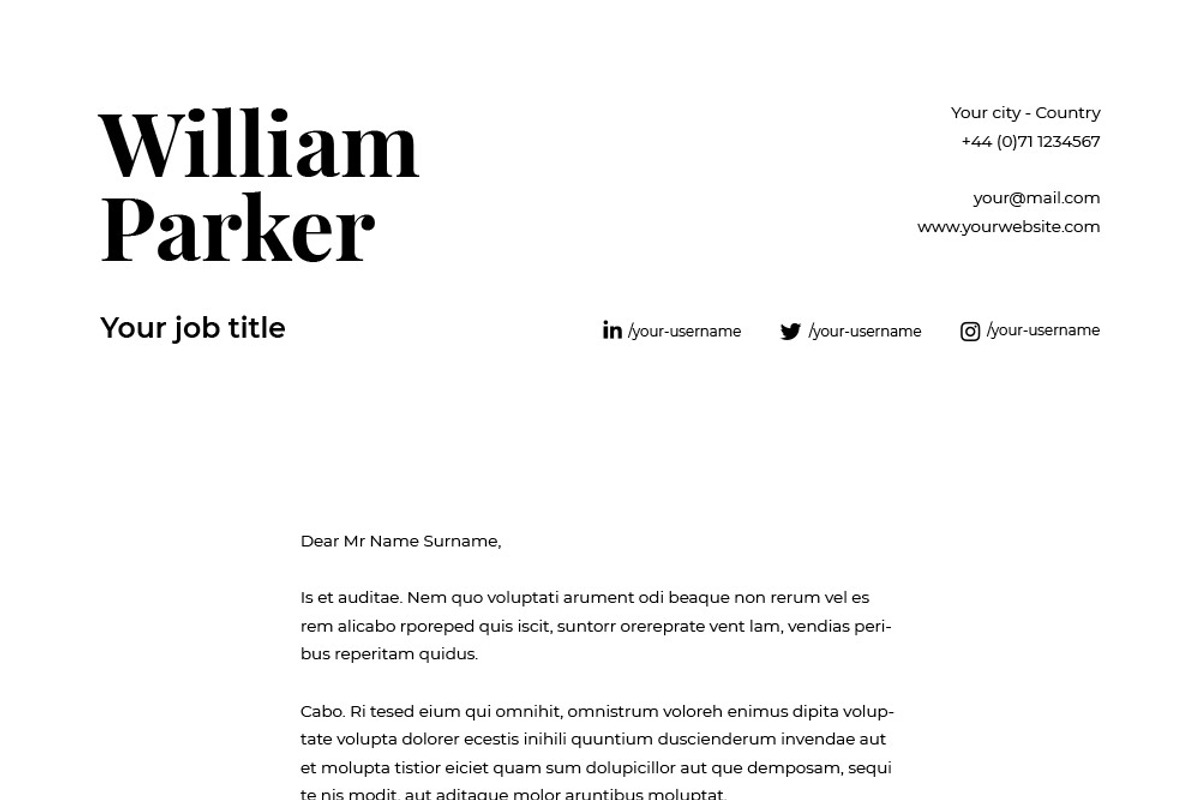 William | CV / resume template, a Resume Template by CV house (Photo 6 of 8)