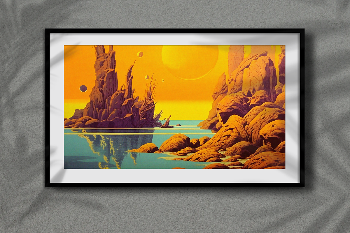 Retro Futurism Landscapes Collection, a Decorative Illustration by Fox's Monday (Photo 2 of 7)