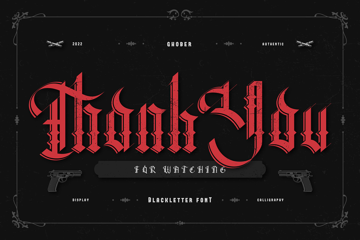 Ghober Display Blackletter, a Blackletter Font by infernostudio3 (Photo 13 of 13)