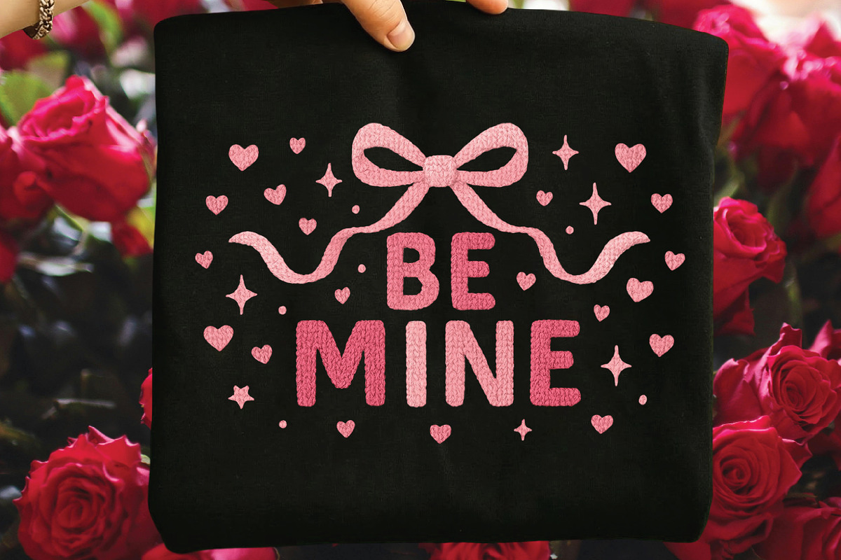 Yarn Be Mine Coquette Bow, Valentine, an Illustration by Black Bird Studio (Photo 1 of 8)