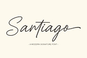 Santiago | Handwritten Font, a Script Font by Bosstype Studio (Thumbnail 1 of 9)