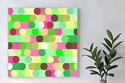 Bright Pink and Lime Geometric, a Decorative Illustration by Sharon Schwalbe (Thumbnail 1 of 4)