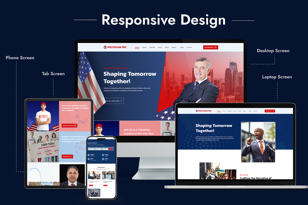 Politician - Political HTML Template, a HTML Template by TNCFlow (Photo 2 of 5)
