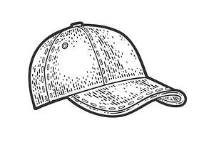 Baseball Cap Sketch Vector