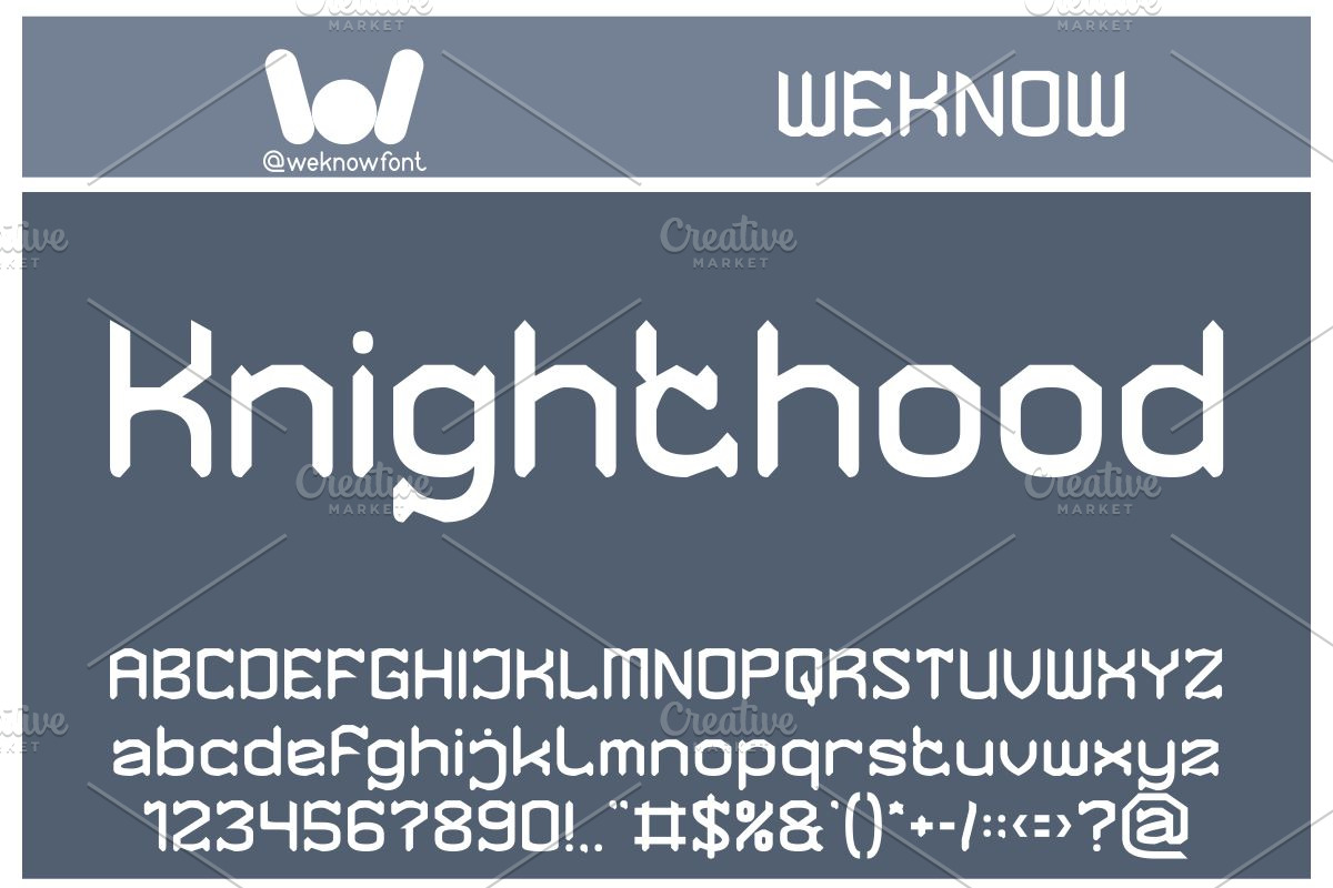 Knighthood font, a Font by weknow (Photo 1 of 8)