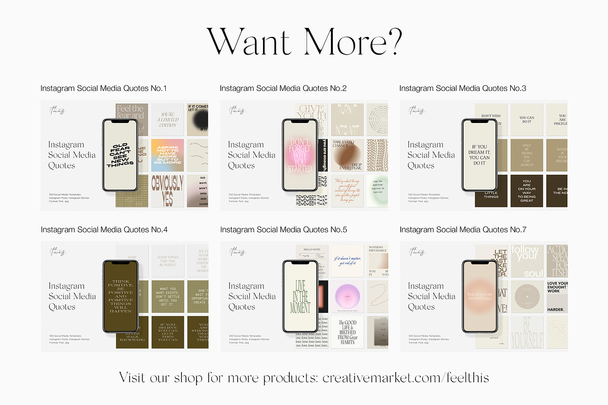 Instagram Social Media Quotes PS, a Social Media Template by Feel This (Photo 18 of 18)