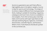 Scorno / Geometric Sans Serif, a Sans Serif Font by Rosario Nocera (Thumbnail 3 of 14)