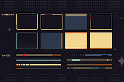 Retro Space UI. Set of 100 elements, an Object Graphic by Olga Ryzychenko (Thumbnail 3 of 10)