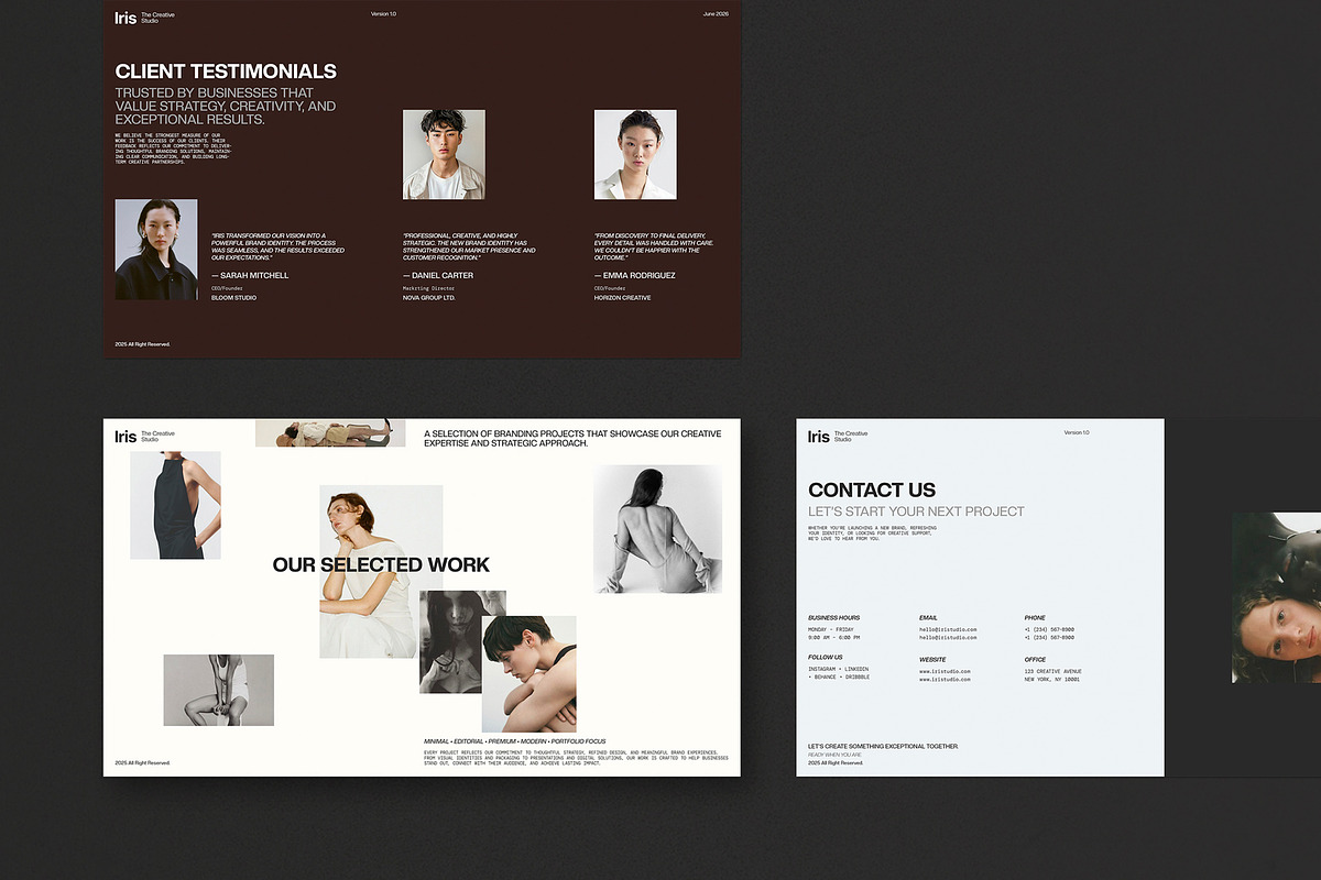 Iris Brand Proposal | Canva, a Presentation Template by evgenystudio (Photo 9 of 11)