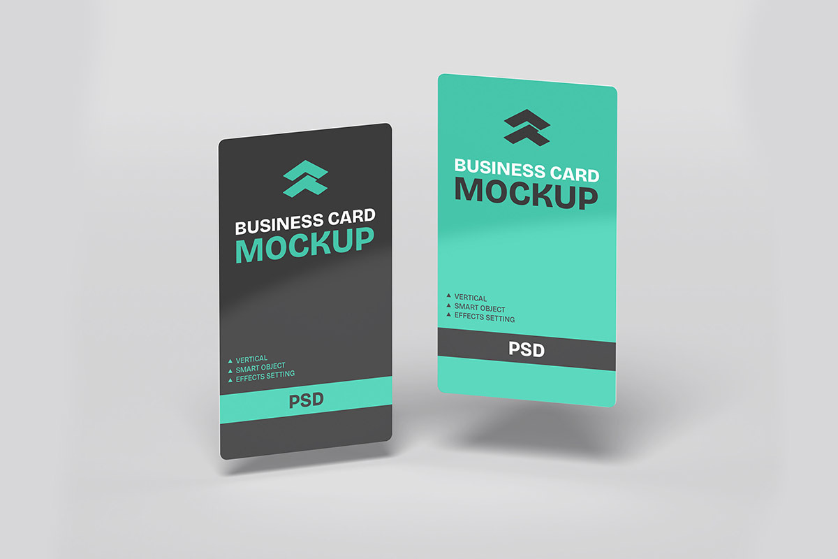 Business Card Vertical - Mockup, a Mockup by Rometheme Std (Photo 4 of 5)