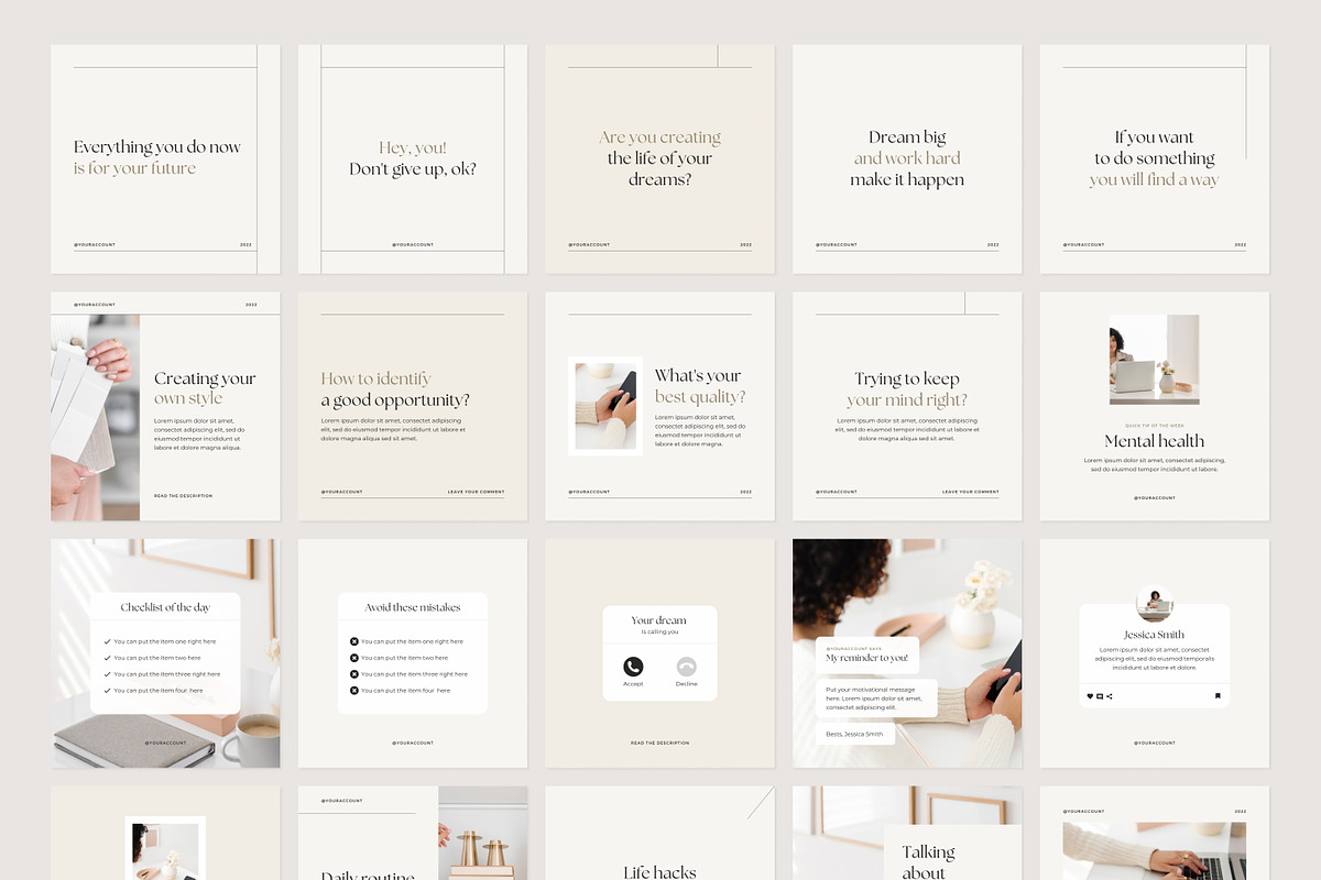 Minimal Instagram Template for Canva